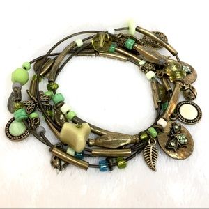 Set of 5 Stacking Charm Bracelets